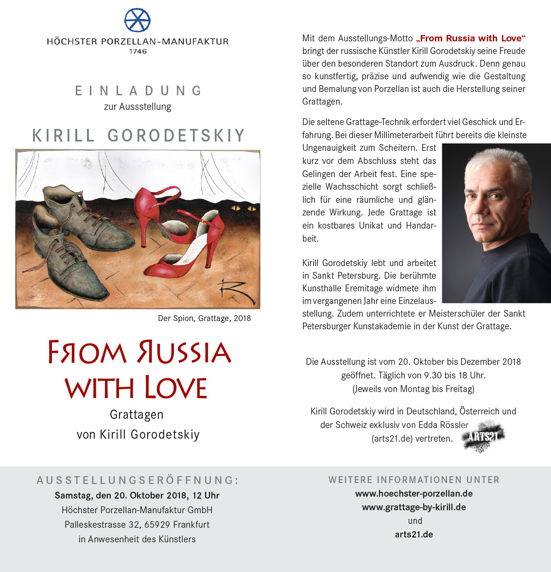 Vernissage Kirill Gorodetskiy in der Höchster Porzellan-Manufaktur